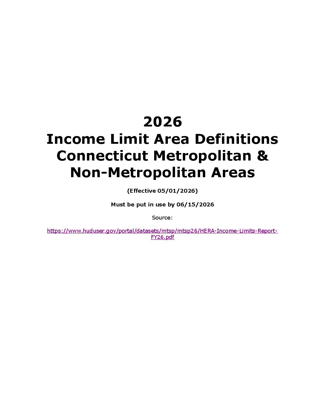 2026 Income & Rent Limits