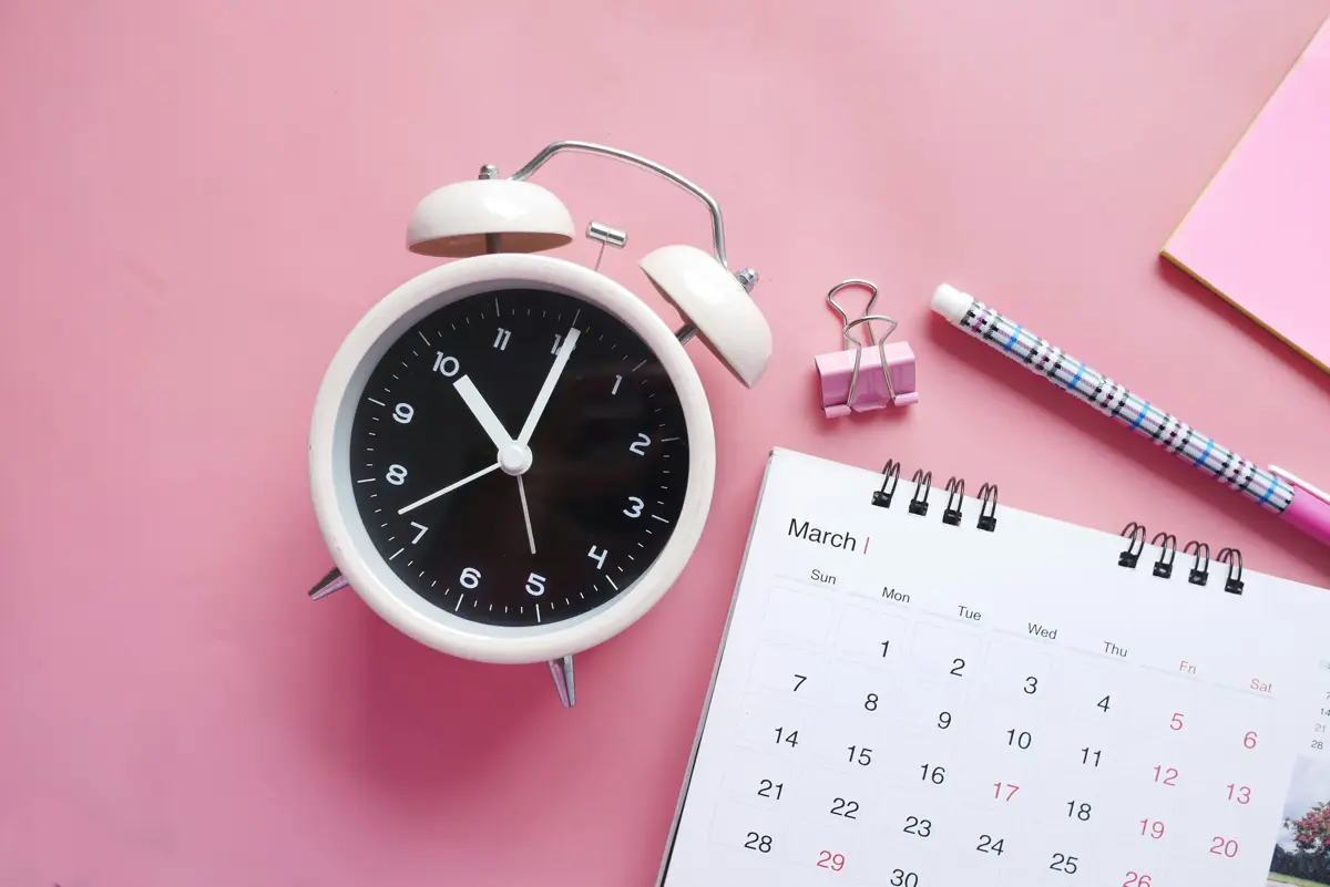 Month of March on calendar image